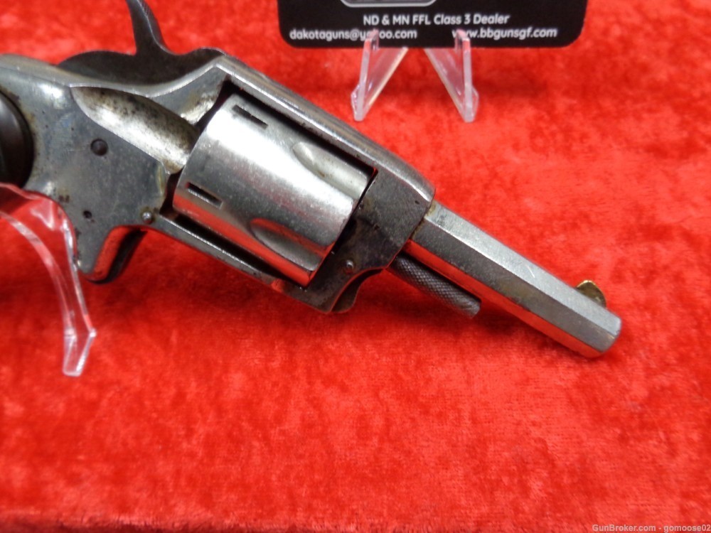 Iver Johnson & Cycle Defender 89 Pocket Revolver 32 RF Nickel ANTIQUE TRADE-img-3