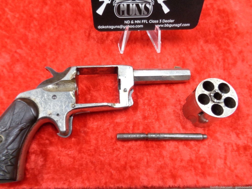 Iver Johnson & Cycle Defender 89 Pocket Revolver 32 RF Nickel ANTIQUE TRADE-img-19