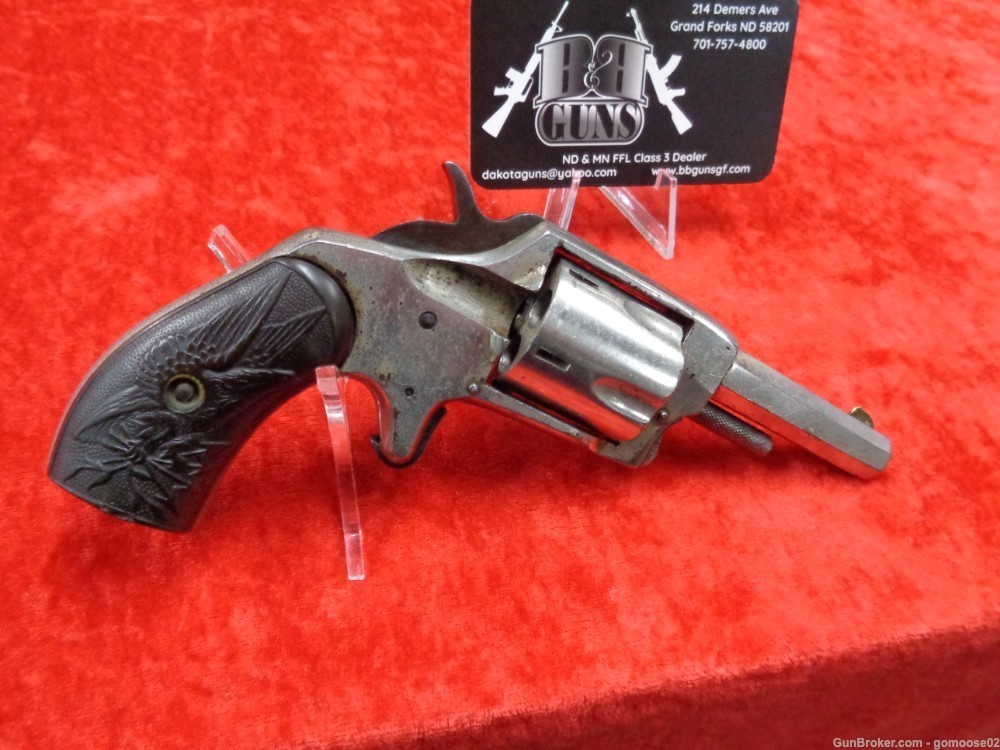 Iver Johnson & Cycle Defender 89 Pocket Revolver 32 RF Nickel ANTIQUE TRADE-img-1