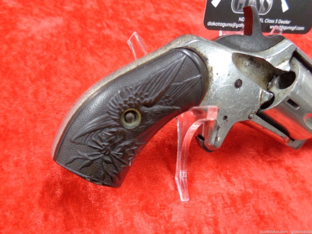 Iver Johnson & Cycle Defender 89 Pocket Revolver 32 RF Nickel ANTIQUE TRADE-img-2