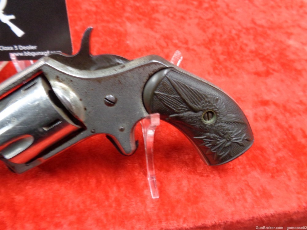 Iver Johnson & Cycle Defender 89 Pocket Revolver 32 RF Nickel ANTIQUE TRADE-img-5