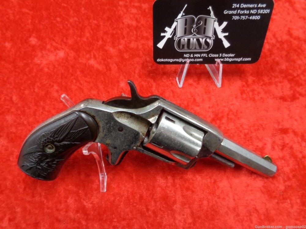 Iver Johnson & Cycle Defender 89 Pocket Revolver 32 RF Nickel ANTIQUE TRADE-img-0