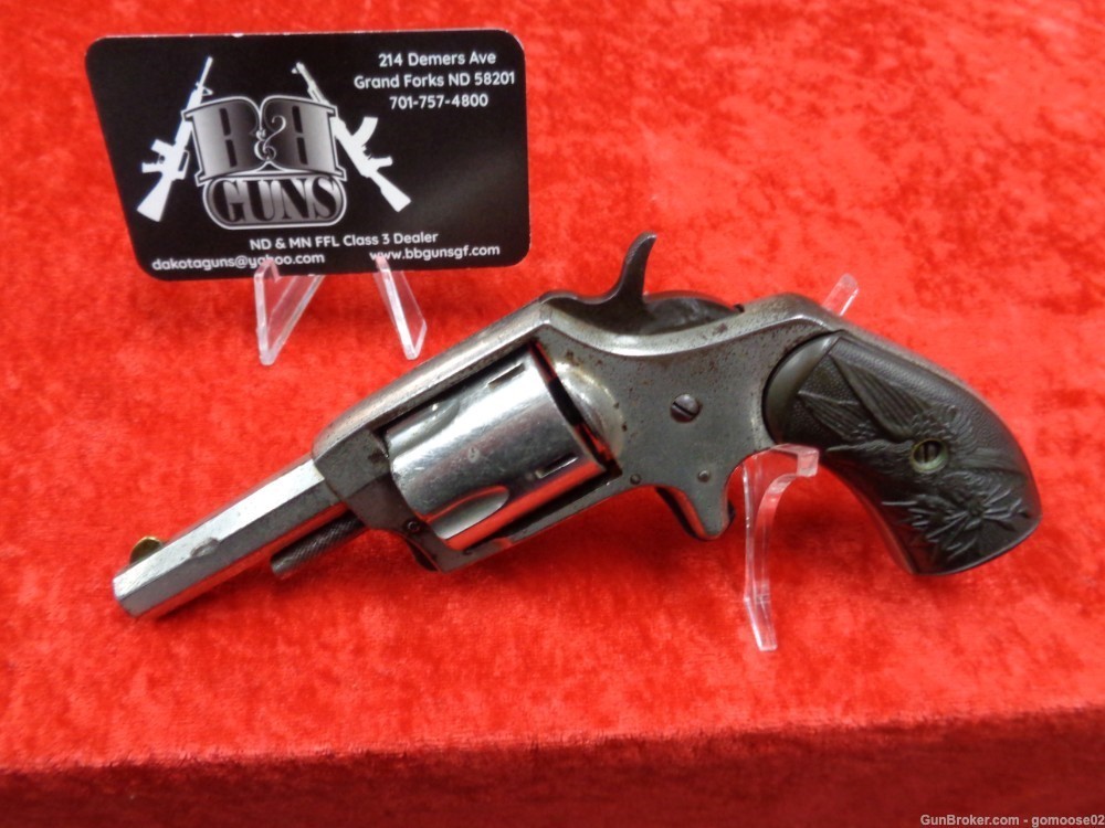 Iver Johnson & Cycle Defender 89 Pocket Revolver 32 RF Nickel ANTIQUE TRADE-img-4