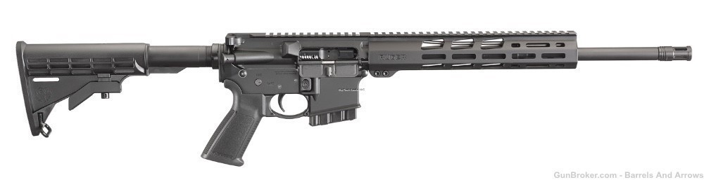 Ruger 8537 AR-556 Semi-Auto Rifle, 5.56 Nato, 16.10" Bbl, Free Floating 11"-img-0