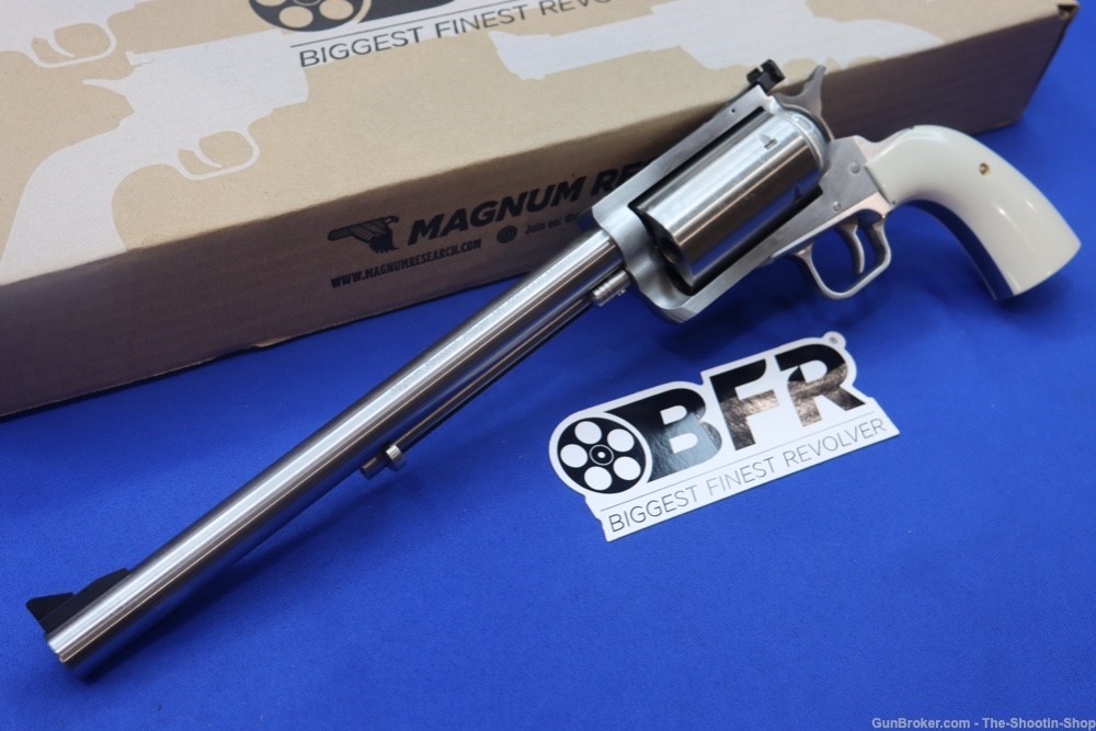 Magnum Research BFR Revolver 500 S&W BISLEY White Grip 10" 5rd 500S&W NEW-img-11