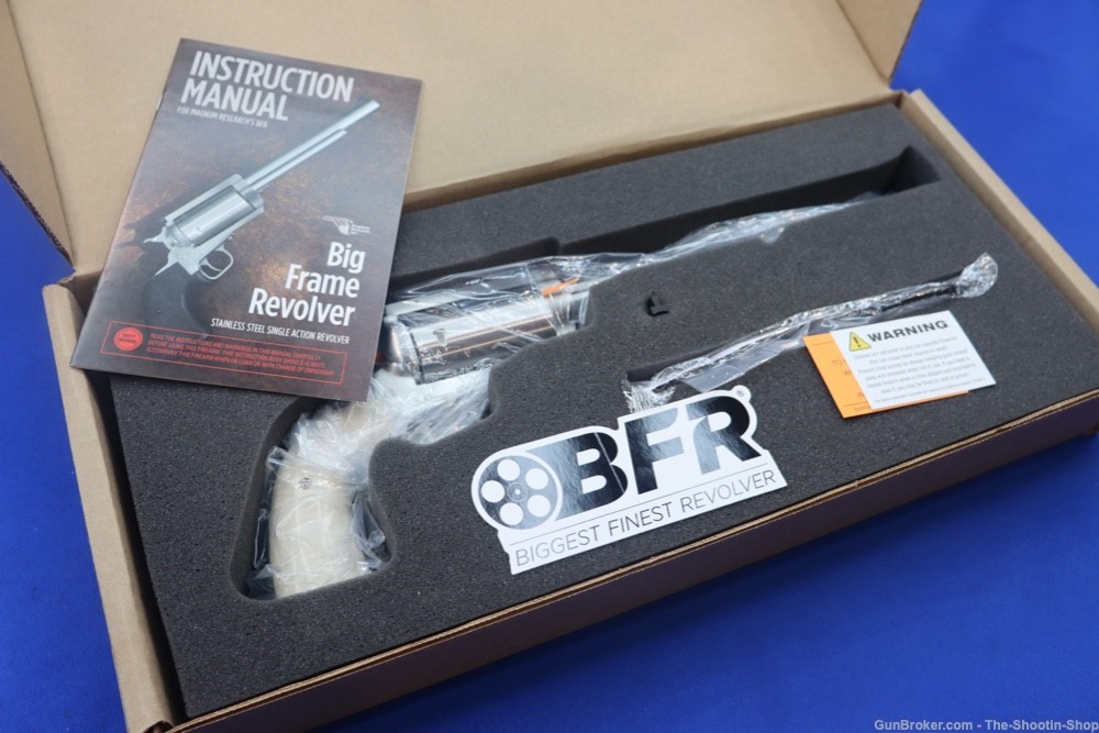 Magnum Research BFR Revolver 500 S&W BISLEY White Grip 10" 5rd 500S&W NEW-img-20