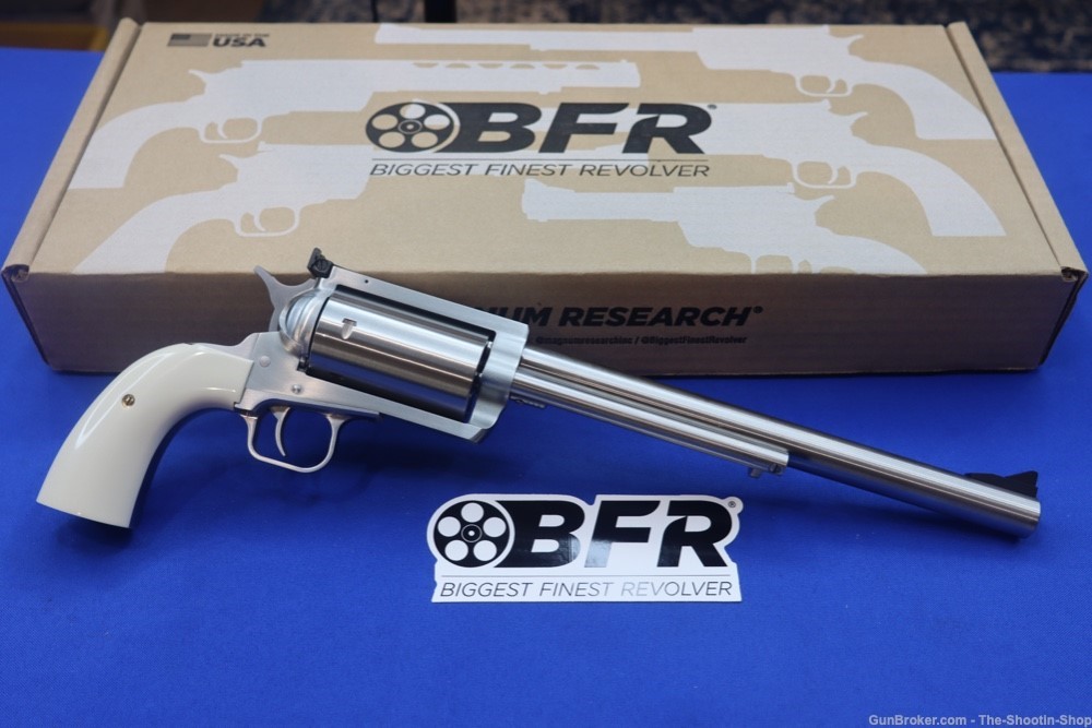 Magnum Research BFR Revolver 500 S&W BISLEY White Grip 10" 5rd 500S&W NEW-img-0