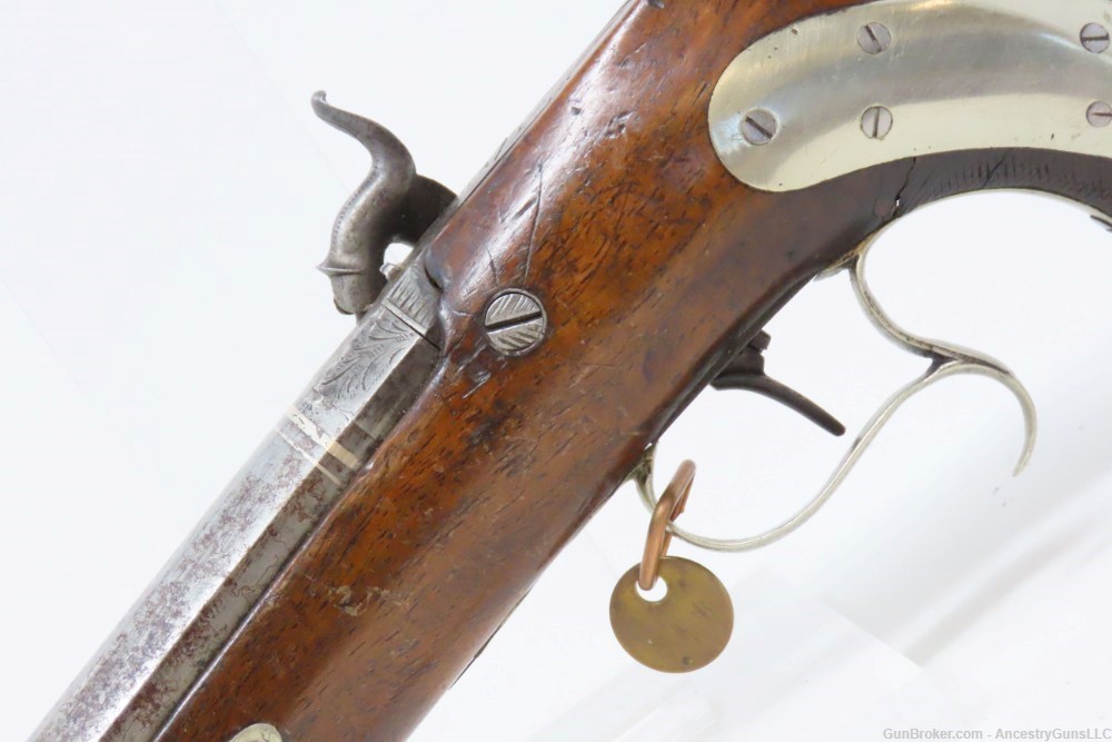 Pistol by HENRY VAN WART .52 Washington Irving Tarrytown NY DUELING Antique-img-16