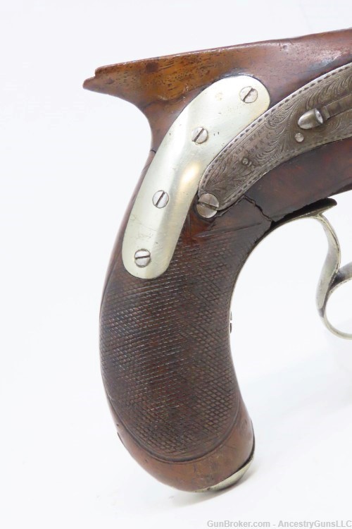 Pistol by HENRY VAN WART .52 Washington Irving Tarrytown NY DUELING Antique-img-2