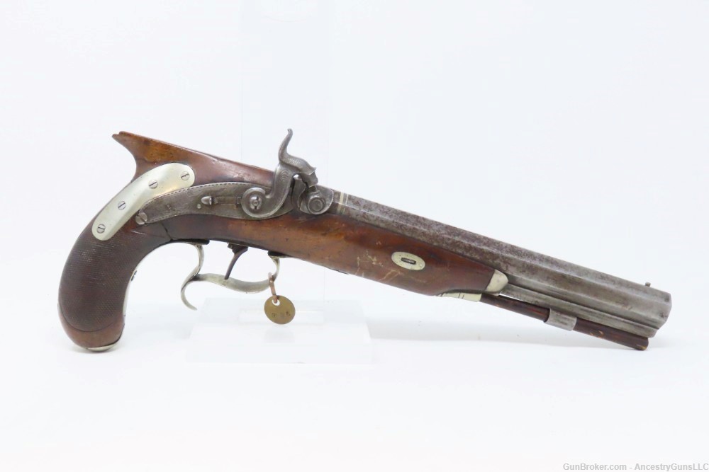 Pistol by HENRY VAN WART .52 Washington Irving Tarrytown NY DUELING Antique-img-1