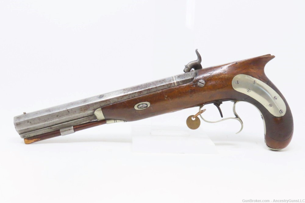 Pistol by HENRY VAN WART .52 Washington Irving Tarrytown NY DUELING Antique-img-14