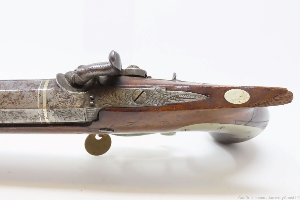 Pistol by HENRY VAN WART .52 Washington Irving Tarrytown NY DUELING Antique-img-8