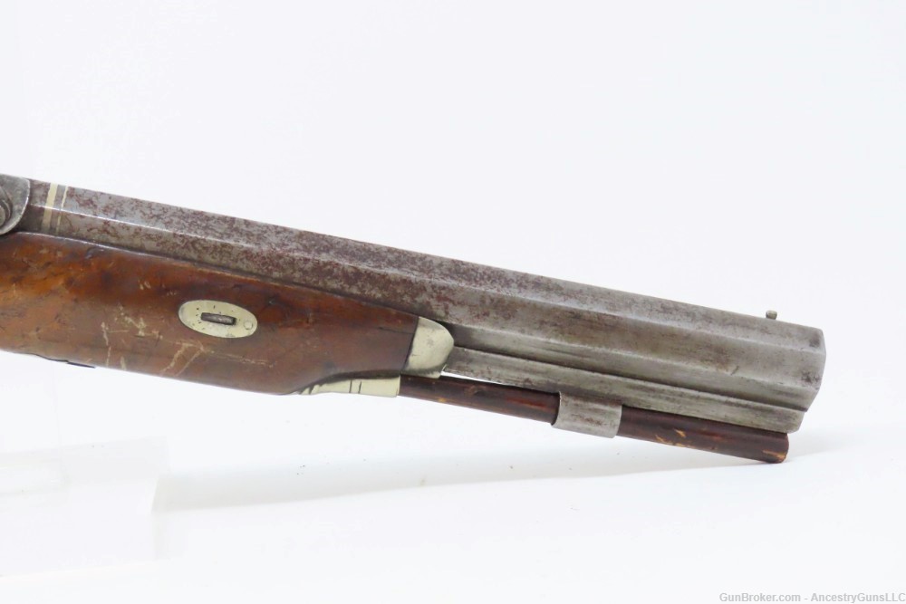 Pistol by HENRY VAN WART .52 Washington Irving Tarrytown NY DUELING Antique-img-4