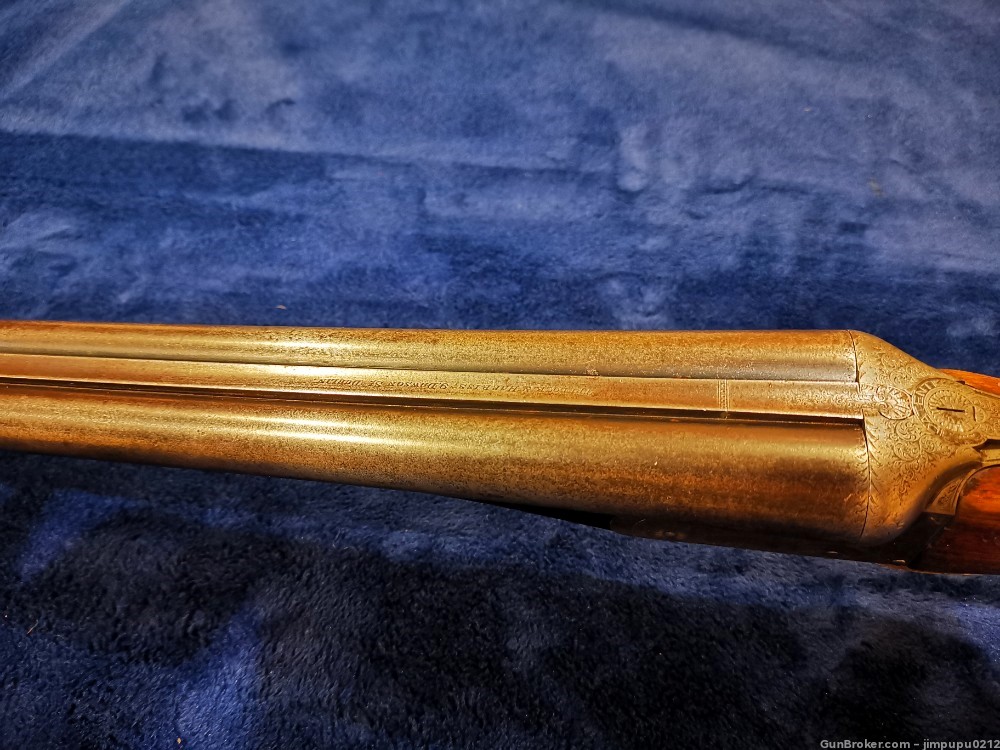 Rare antique - Trulock & Harris Dublin 12GA SXS shotgun made in Ireland-img-15