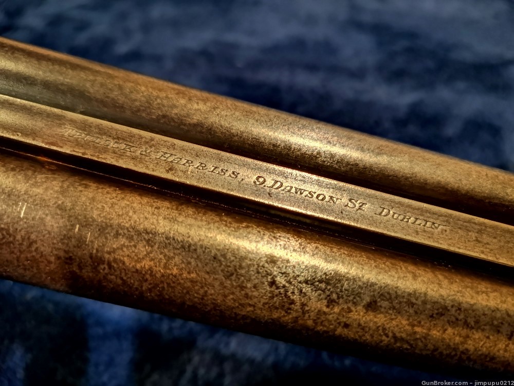 Rare antique - Trulock & Harris Dublin 12GA SXS shotgun made in Ireland-img-12