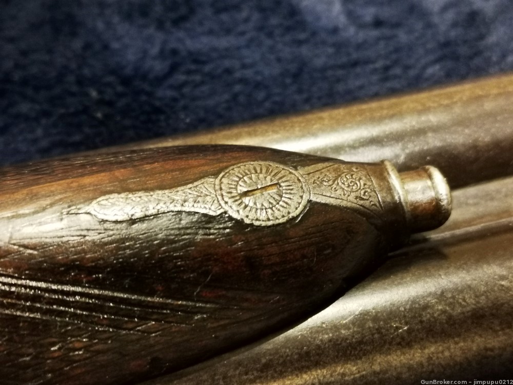 Rare antique - Trulock & Harris Dublin 12GA SXS shotgun made in Ireland-img-3