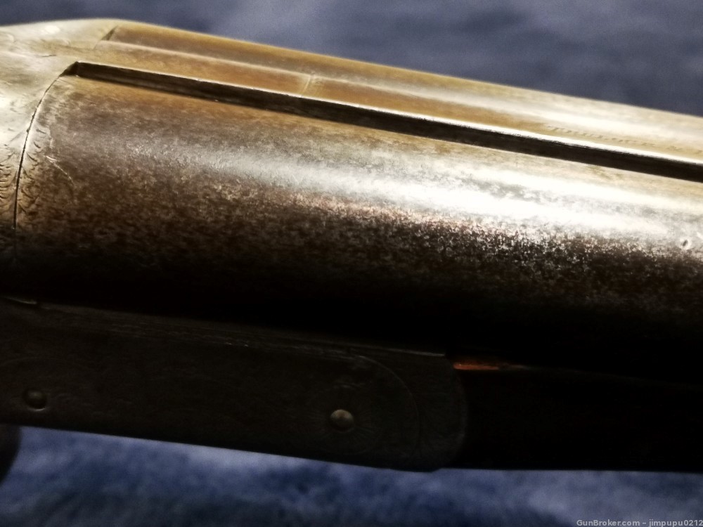 Rare antique - Trulock & Harris Dublin 12GA SXS shotgun made in Ireland-img-2