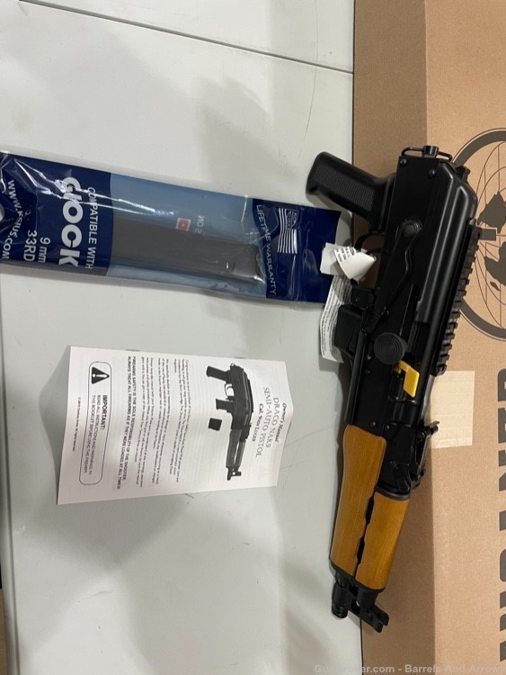 Century Arms NAK9 Draco 9mm AK pistol takes Glock mags-img-1