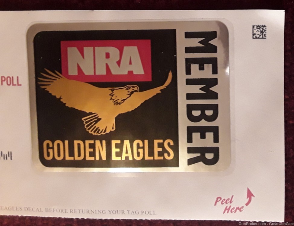 NRA National Rifle Association Golden Eagles Member Ribbons & Decal Sticker-img-3