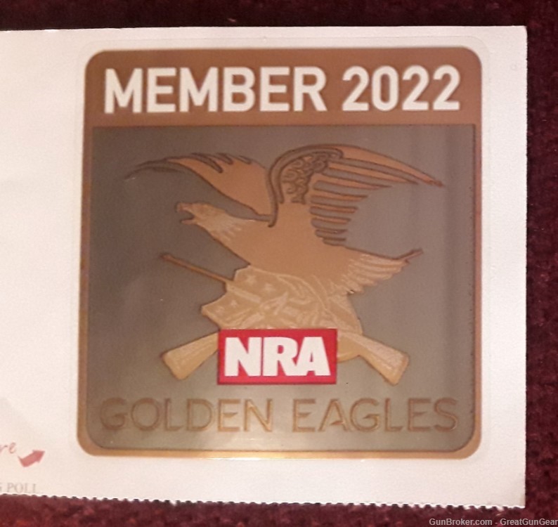 NRA National Rifle Association Golden Eagles Member Ribbons & Decal Sticker-img-4