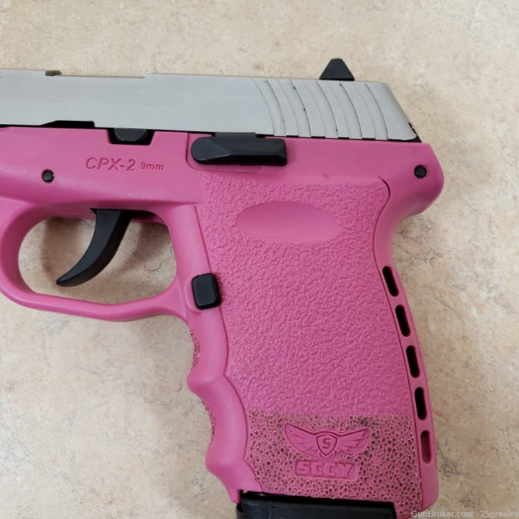 SCCY CPX-2 Semi-Auto 9mm Pink Semi-Auto Pistol-img-2