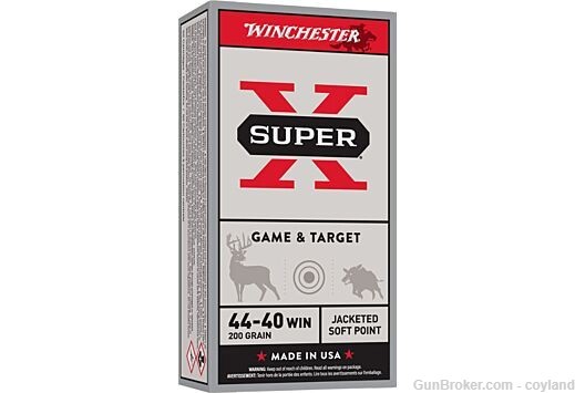 WINCHESTER SUPER-X 44-40 WIN 200GR JSP-FN 50RD New productionFEATURES -.44--img-0