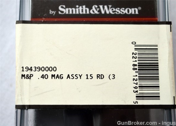 (2 TOTAL) SMITH & WESSON M&P 40S&W 15rd MAGAZINE 19439-img-3