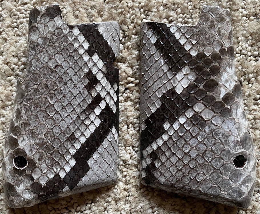 Genuine Python Skin Grips for Desert Eagle Mark XIX DE GRIPS ONLY-img-2