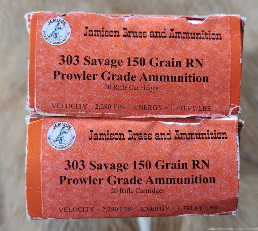 Jamison 303 Savage Prowler Grade Ammunition .303-img-0