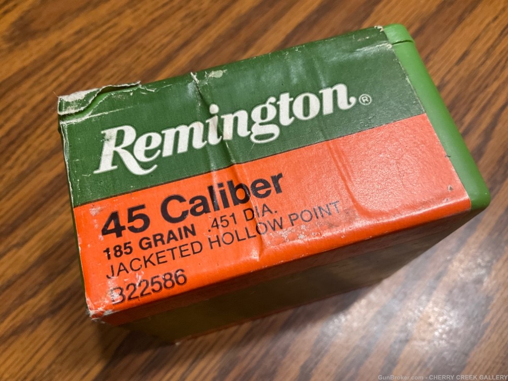 New sealed Remington reloading ammunition bullets 45 185gr .451 100ct box -img-1