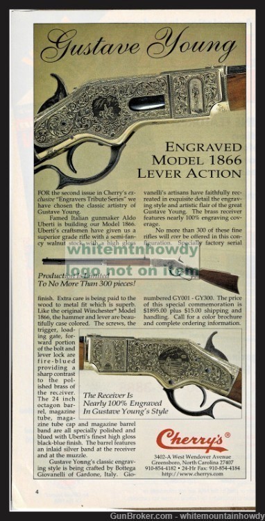 1997 GUSTAVE YOUNG1866 Lever-ActionNT AD-img-0