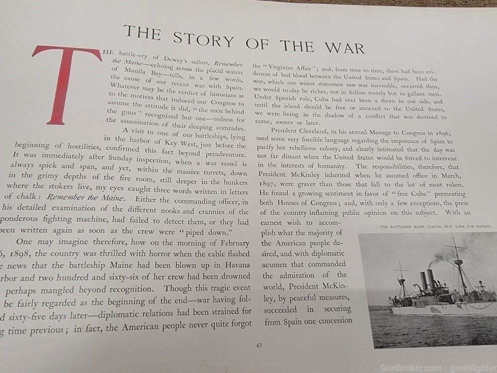 The "Story of the War of 1898"  Spanish American War-img-9