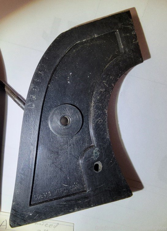 Original Colt Revolver SAA Eagle Grips Colt Marked-img-5