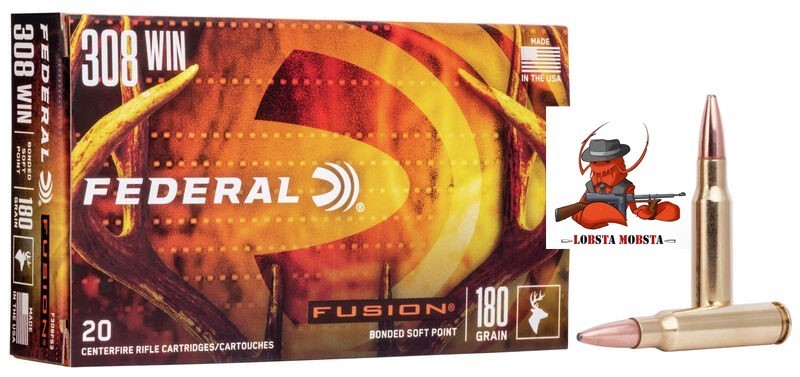 308 WIN FEDERAL FUSION 180 GRAIN bonded soft point FUSION F308FS3-img-0