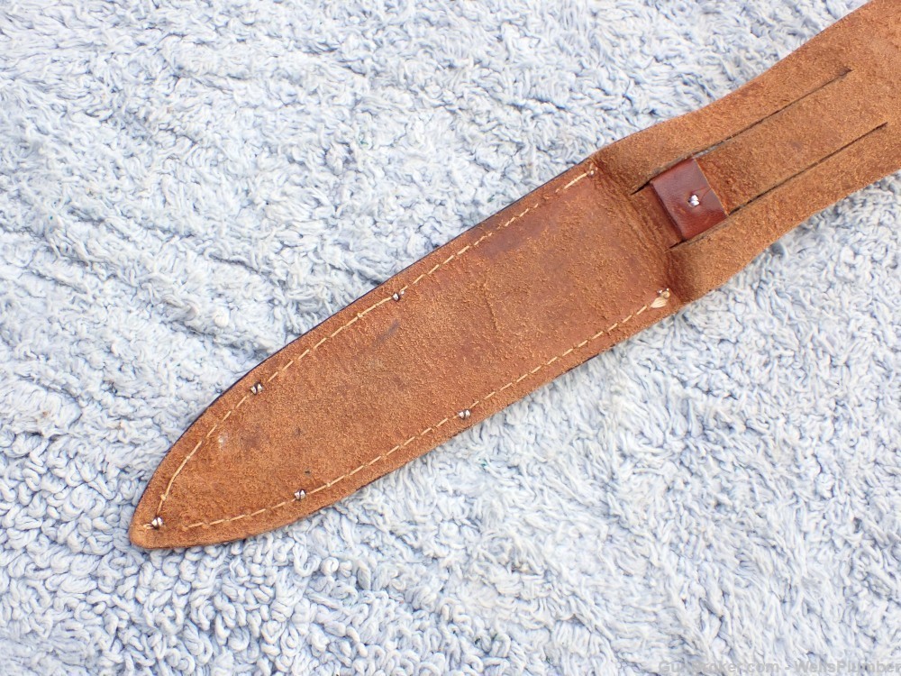 US WWII CASE 6" FIGHTING KNIFE UTILITY WITH ORIGINAL LEATHER SCABBARD-img-28