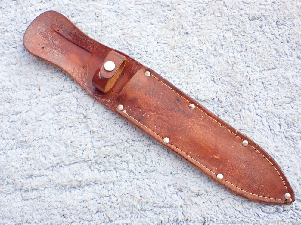 US WWII CASE PIG STICKER FIGHTING KNIFE WITH ORIGINAL LEATHER SHEATH-img-19