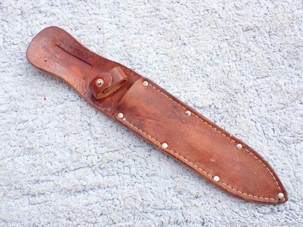 US WWII CASE PIG STICKER FIGHTING KNIFE WITH ORIGINAL LEATHER SHEATH-img-18