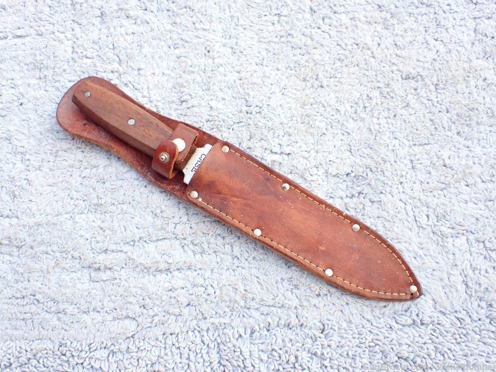 US WWII CASE PIG STICKER FIGHTING KNIFE WITH ORIGINAL LEATHER SHEATH-img-4