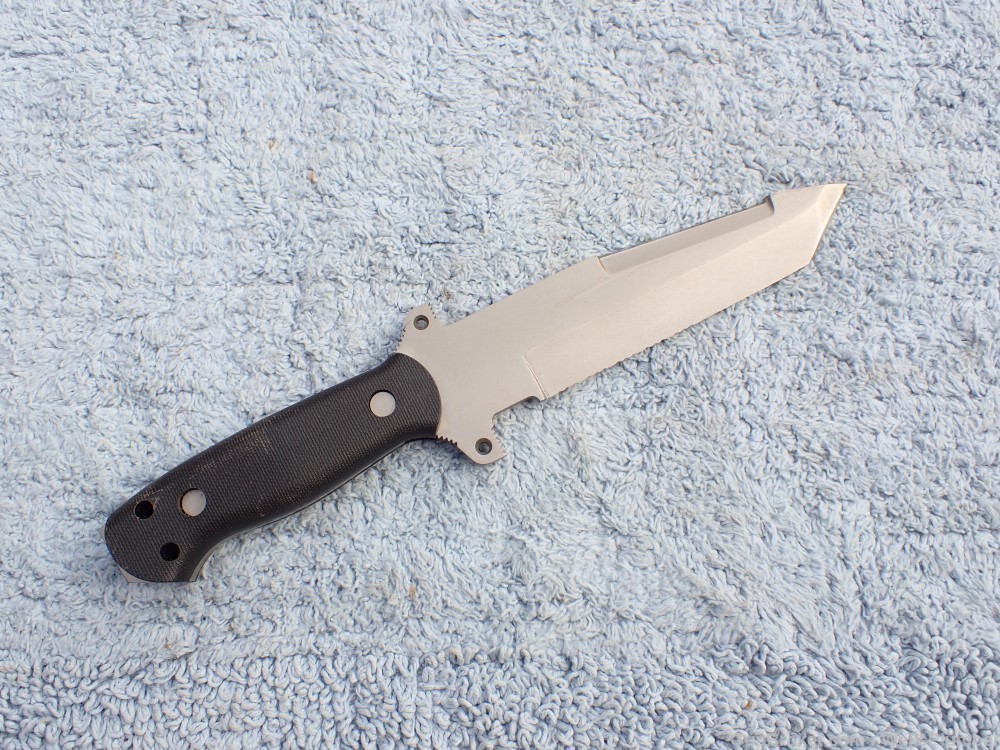 BUCK MODEL 189 INTREPID TANTO FIGHTING KNIFE WITH ORIGINAL SCABBARD-img-5