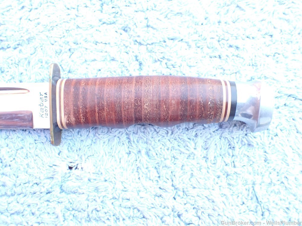 US VIETNAM KABAR 1207 FIGHTING KNIFE WITH ORIGINAL SCABBARD (EXCELLENT)-img-6
