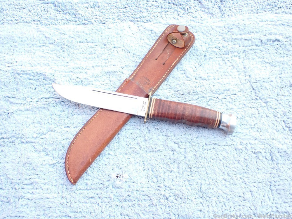 US VIETNAM KABAR 1207 FIGHTING KNIFE WITH ORIGINAL SCABBARD (EXCELLENT)-img-5