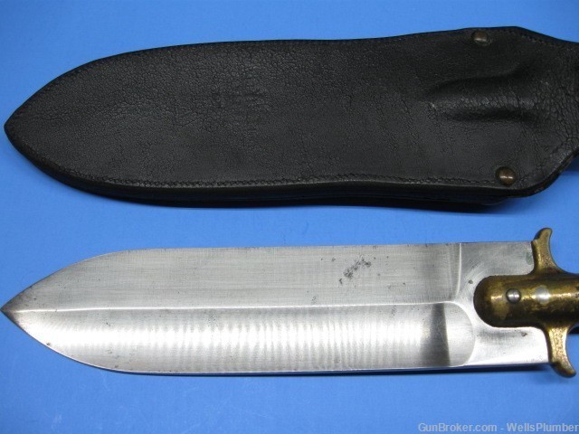 US SPRINGFIELD ARMORY MODEL 1890 INTRENCHING KNIFE WITH ORIGINAL SCABBARD-img-38