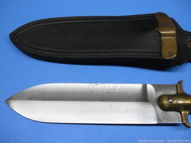 US SPRINGFIELD ARMORY MODEL 1890 INTRENCHING KNIFE WITH ORIGINAL SCABBARD-img-27