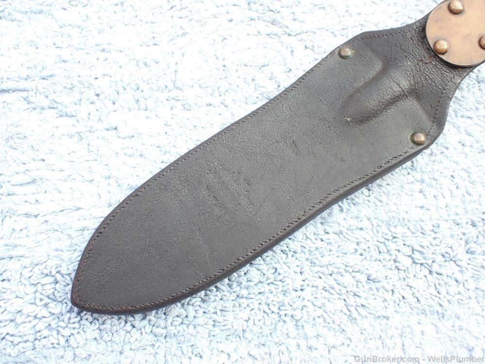 US SPRINGFIELD ARMORY MODEL 1890 INTRENCHING KNIFE WITH ORIGINAL SCABBARD-img-34
