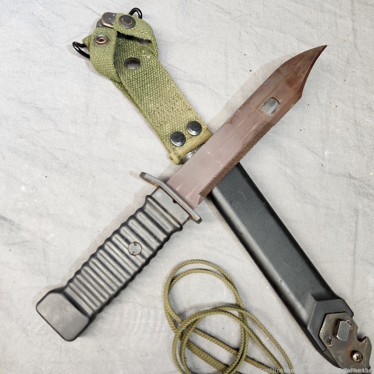 WEST GERMAN EICKHORN FIGHTING FIELD KNIFE WITH SCABBARD KCB 77 L CS (RARE)-img-8
