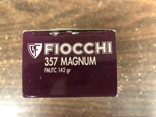 FIOCCHI 357 MAGNUM FMJTC 142 GRAIN 50RD BOX -img-1