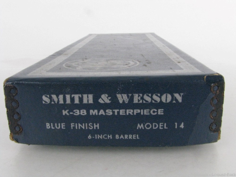 SMITH & WESSON MODEL 14-3 BLUE FACTORY TWO PIECE BOX (1969) VERY CLEAN-img-3
