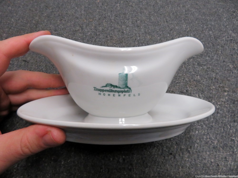 GERMAN WWII HOHENFELS MILITARY TRAINING AREA MESS HALL GRAVY SAUCE BOAT-img-0