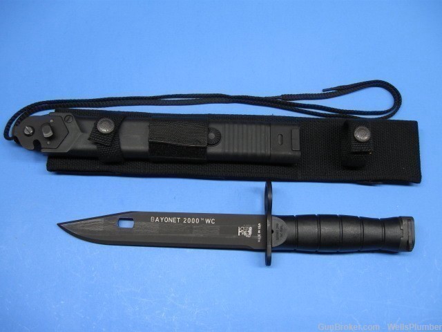 EICKHORN M16 AR-15 WIRE CUTTER BAYONET WITH SCABBARD MODEL 2000 (MINT)-img-0