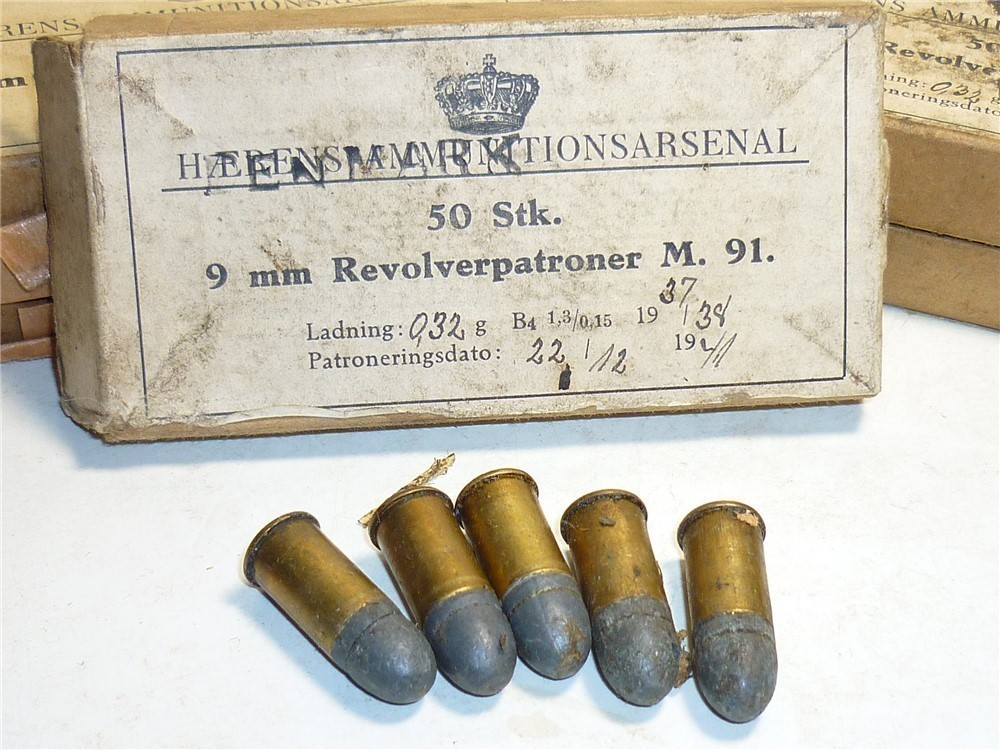 5rd 9.4 Danish Revolver 9.4x21r M91 Army Revolver-img-0